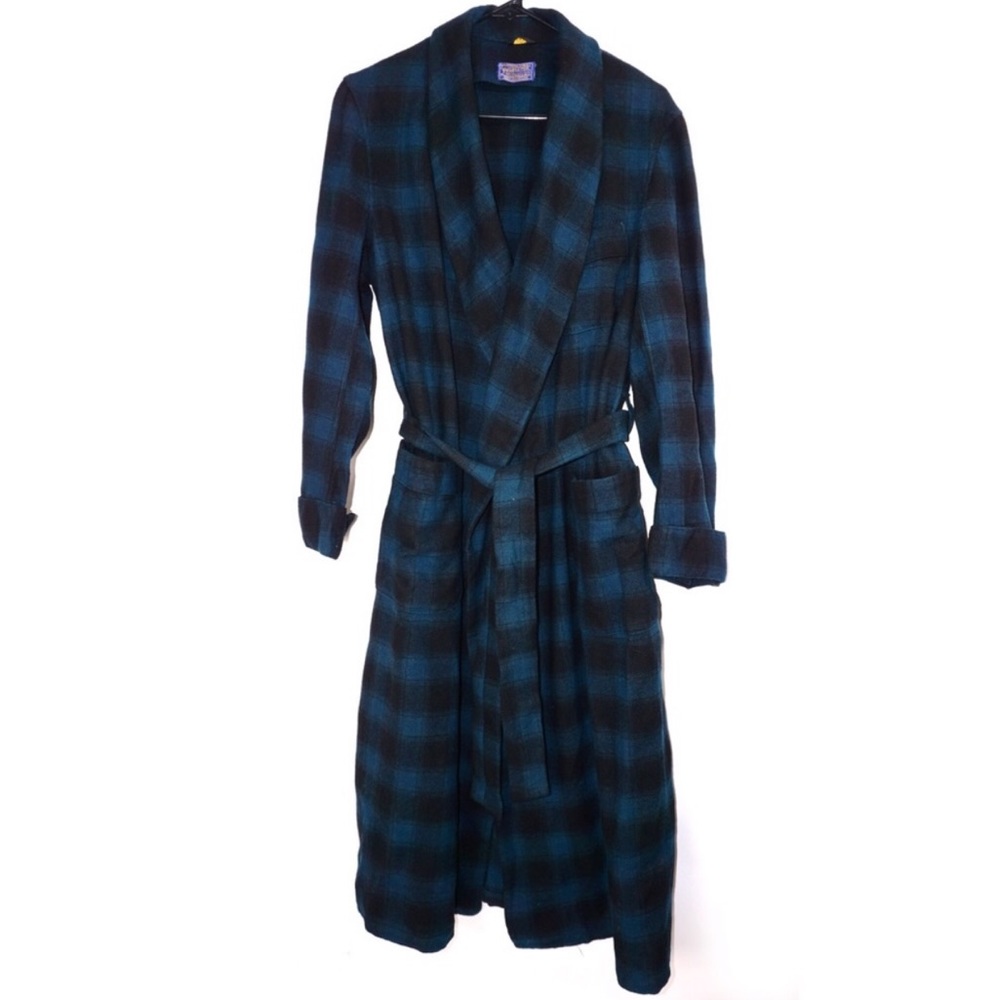 Pendleton Men’s Bathrobe Plaid Vintage 1950s Large